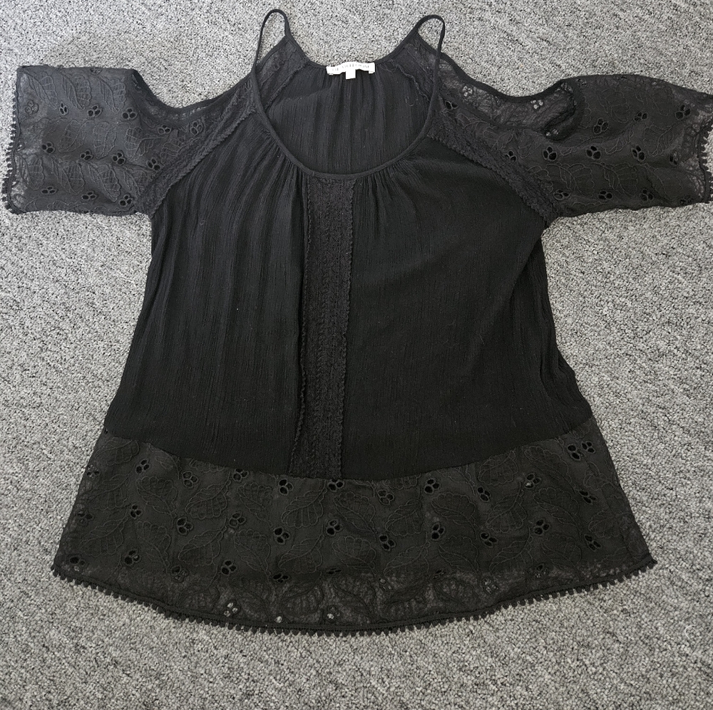 Cold Shoulder top.  Flat friendly!